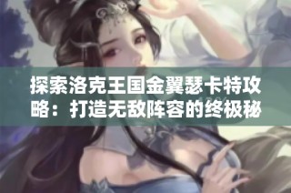 探索洛克王国金翼瑟卡特攻略：打造无敌阵容的终极秘籍