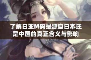 了解日亚M码是源自日本还是中国的真正含义与影响