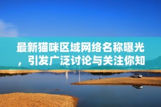 最新猫咪区域网络名称曝光，引发广泛讨论与关注你知道了吗