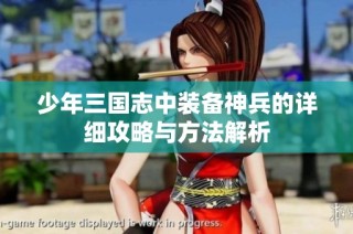 少年三国志中装备神兵的详细攻略与方法解析