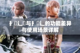 扌喿辶畑与扌喿辶的功能差异与使用场景详解