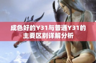 成色好的Y31与普通Y31的主要区别详解分析