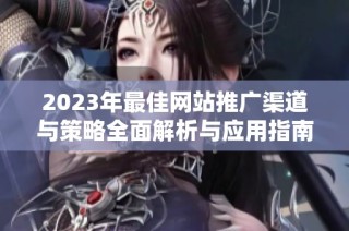 2023年最佳网站推广渠道与策略全面解析与应用指南