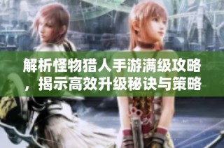 解析怪物猎人手游满级攻略，揭示高效升级秘诀与策略技巧