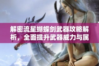 解密流星蝴蝶剑武器攻略解析，全面提升武器威力与属性技巧