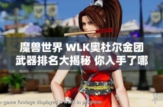 魔兽世界 WLK奥杜尔金团武器排名大揭秘 你入手了哪些稀有装备吗