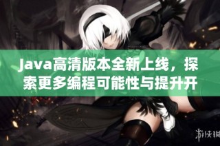 Java高清版本全新上线，探索更多编程可能性与提升开发效率的精彩内容