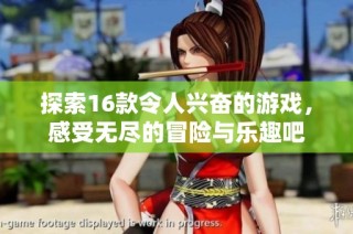 探索16款令人兴奋的游戏，感受无尽的冒险与乐趣吧