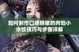 如何制作口感鲜嫩的肉馅小水饺技巧与步骤详解