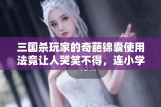 三国杀玩家的奇葩锦囊使用法竟让人哭笑不得，连小学生都要佩服！