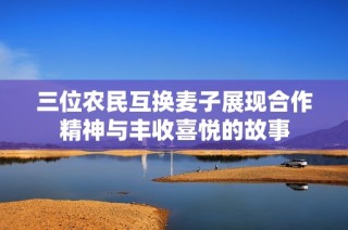 三位农民互换麦子展现合作精神与丰收喜悦的故事