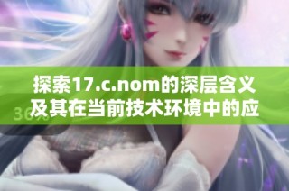 探索17.c.nom的深层含义及其在当前技术环境中的应用价值