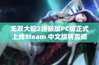 无双大蛇2终极版PC版正式上线Steam 中文版将震撼来袭