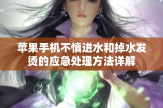 苹果手机不慎进水和掉水发烫的应急处理方法详解