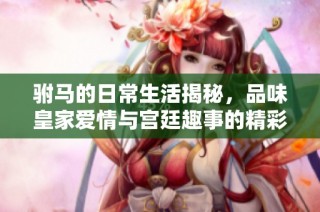 驸马的日常生活揭秘，品味皇家爱情与宫廷趣事的精彩篇章