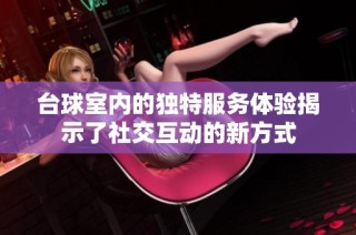 台球室内的独特服务体验揭示了社交互动的新方式