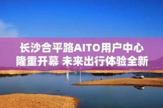 长沙合平路AITO用户中心隆重开幕 未来出行体验全新升级