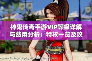 神鬼传奇手游VIP等级详解与费用分析：特权一览及攻略分享