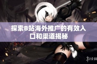 探索B站海外推广的有效入口和渠道揭秘