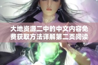 大地资源二中的中文内容免费获取方法详解第二页阅读指南