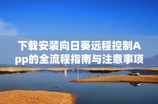 下载安装向日葵远程控制App的全流程指南与注意事项