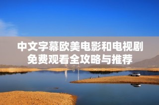 中文字幕欧美电影和电视剧免费观看全攻略与推荐