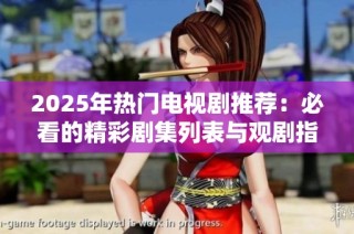 2025年热门电视剧推荐：必看的精彩剧集列表与观剧指南
