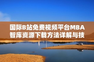 国际B站免费视频平台MBA智库资源下载方法详解与技巧分享
