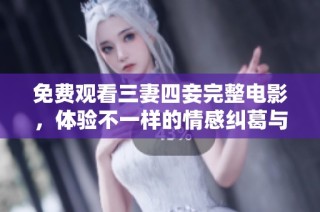 免费观看三妻四妾完整电影，体验不一样的情感纠葛与人生故事