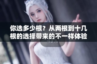 你选多少根？从两根到十几根的选择带来的不一样体验
