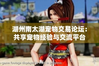 湖州南太湖宠物交易论坛：共享宠物经验与交流平台