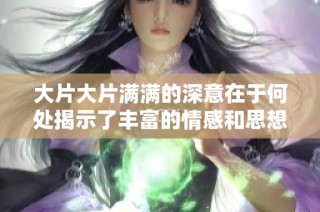 大片大片满满的深意在于何处揭示了丰富的情感和思想