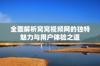 全面解析窝窝视频网的独特魅力与用户体验之道
