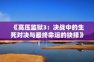 《高压监狱3：决战中的生死对决与最终命运的抉择》