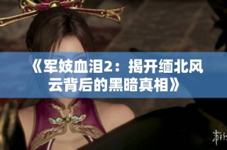 《军妓血泪2：揭开缅北风云背后的黑暗真相》