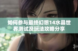 如何参与最终幻想14水晶世界测试及玩法攻略分享