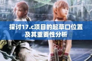 探讨17.c项目的起草口位置及其重要性分析