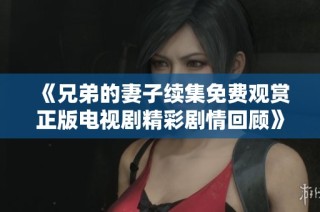 《兄弟的妻子续集免费观赏正版电视剧精彩剧情回顾》