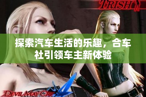 探索汽车生活的乐趣，合车社引领车主新体验