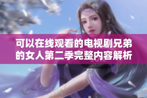 可以在线观看的电视剧兄弟的女人第二季完整内容解析