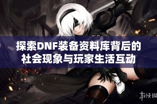 探索DNF装备资料库背后的社会现象与玩家生活互动