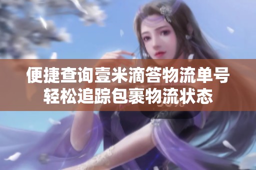 便捷查询壹米滴答物流单号轻松追踪包裹物流状态