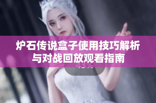 炉石传说盒子使用技巧解析与对战回放观看指南
