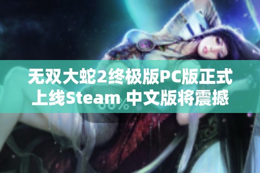 无双大蛇2终极版PC版正式上线Steam 中文版将震撼来袭