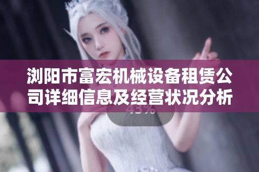 浏阳市富宏机械设备租赁公司详细信息及经营状况分析