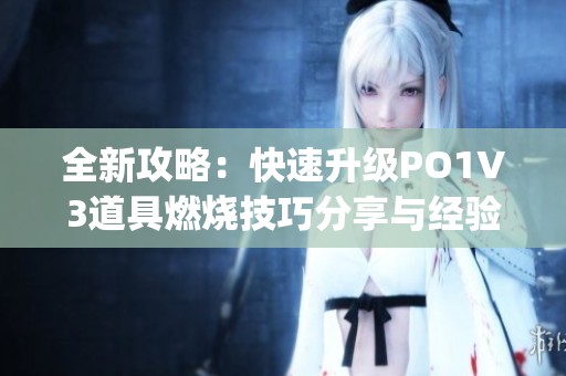 全新攻略：快速升级PO1V3道具燃烧技巧分享与经验总结(1)