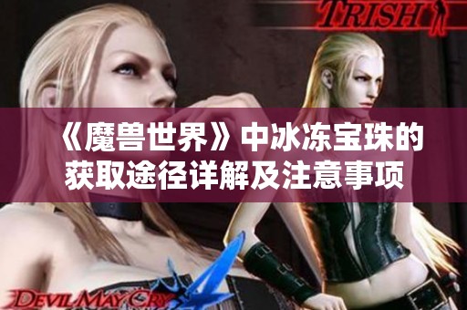 《魔兽世界》中冰冻宝珠的获取途径详解及注意事项