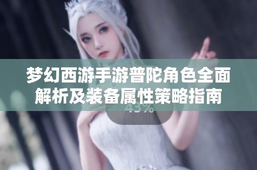 梦幻西游手游普陀角色全面解析及装备属性策略指南