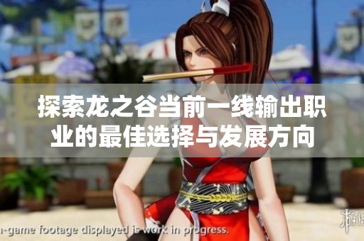 探索龙之谷当前一线输出职业的最佳选择与发展方向