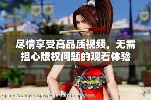 尽情享受高品质视频，无需担心版权问题的观看体验